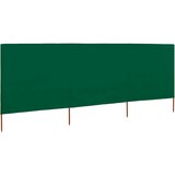  Vjetrobran s 3 panela od tkanine 400 x 80 cm zeleni | Eponuda.com