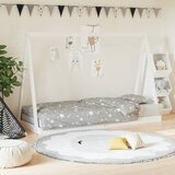  Okvir za dječji krevet bijeli 80 x 200 cm od masivne borovine | shoptok.hr