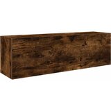 Maison Chic Kopalniška stenska omarica - Kopalniške omarica dimljen hrast 100x25x30 cm inž. les iu628, (22063973) Cene