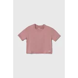 Under Armour Otroška kratka majica Motion SS roza barva