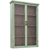Bloomingville Svetlo zelena stenska vitrina iz masivne jelke 81x122x18 cm Hazem – | Shoptok.si