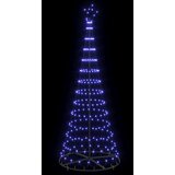  LED božićno drvce s 295 LED svjetlima Plava 250 cm Metal | shoptok.hr