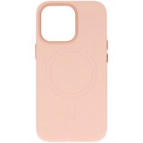 Onasi usnjen silikonski ovitek magsafe za iphone 14 pro max - roza Cene