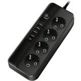 Prosto PRODUŽIVAČ RAZVODNIK 2m 4 UTIČNICE SA PREKIDAČEM 1.5mm2 4 USB + Type C Cene