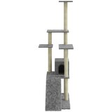  Penjalica za mačke sa stupovima za grebanje svjetlosiva 155 cm | Eponuda.com