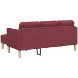  Set sofe s jastukom Vinska crvena Poliester | shoptok.hr