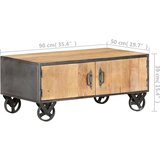  Stolić za kavu 90 x 50 x 39 cm od masivnog obnovljenog drva | shoptok.hr