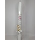  Krstne sveče z angelčkom, suhim cvetjem-naravne barve KRSV 26-03 | Shoptok.si