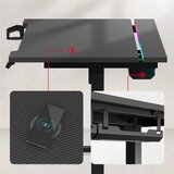 Huzaro Hero 8.7 Crni RGB Električni podesivi sto 140x70cm Cene