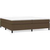  Okvir za krevet s oprugom tamnosmeđi 200x200 cm od tkanine | Eponuda.com