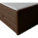 MID.YOU POSTELJA BOXSPRING 180 cm x 200 cm , les, kovina, tekstil rjava | Shoptok.si
