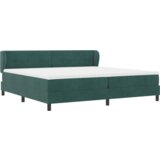 Box Spring Krevet s Madracem Tamno Zelena 200x200 cm Baršun | shoptok.hr