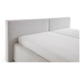 Meise Möbel Oblazinjena zakonska postelja brez letvenega dna 140x200 cm v srebrni barvi Cube – | Shoptok.si