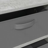  Strani šal s predalom Betonsko siva 60 x 33,5 x 84 cm, (5000233747) | Shoptok.si