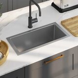 The Living Store Ročno izdelano kuhinjsko pomivalno korito nerjaveče jeklo - Kuhinjsko Korito, (21751162) | Shoptok.si