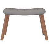  Stolica za ljuljanje s osloncem za noge svjetlosiva baršunasta | shoptok.hr