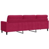  Trosjed crvena boja vina 210 cm baršunasti | shoptok.hr