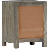  Noćni ormarić sivi 40 x 30 x 50 cm od masivnog drva manga | shoptok.hr