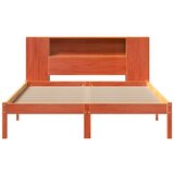  Krevet s regalom za knjige bez madraca 140 x 190 cm od borovine | shoptok.hr