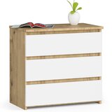 AKORD KOMODA CL3 3SZ CLP OAK ARTISAN / WHITE, (21702835) | Shoptok.si