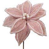 Ena Novogodišnji ukras cvet 55cm 566534/ roze | Eponuda.com