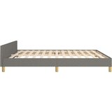  Okvir za krevet s uzglavljem tamnosivi 180 x 200 cm od tkanine | shoptok.hr