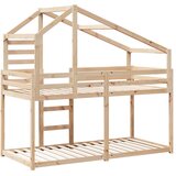 Krevet na kat s krovom 90 x 190 cm od masivne borovine | shoptok.hr