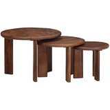  Stolovi za kavu na sklapanje 3 pcs Čvrsto drvo manga | Eponuda.com