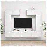  Komplet TV omaric 6-delni bela iverna plošča | Shoptok.si