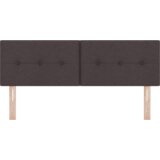  LED vzglavnik s gumbi, temno rjav, 80 cm, tkanina, (22052209) | Shoptok.si