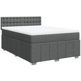 Maison Chic Box spring postelja - Vzmetna postelja z vzmetnico temno siva 160x200 cm blago SL24654, (21890239) | Shoptok.si