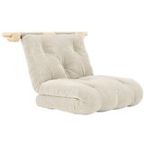 Karup Design Kremno bel fotelj iz rebrastega žameta Hooked – | Shoptok.si