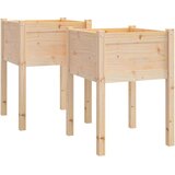 vidaXL vrtne sadilice 2 kom 50 x 50 x 70 cm od masivne borovine | shoptok.hr