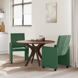  Blagovačke stolice s kotačima 2 pcs Siva zelena 57 x 66 x 94 cm | Eponuda.ba
