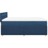  Krevet s oprugama i madracem plavi 160x200 cm od tkanine | shoptok.hr