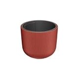 Prosperplast Milly DBML240 okrasna posoda za cvetje z vložkom 24 cm &amp;ndash; bakrena Slike