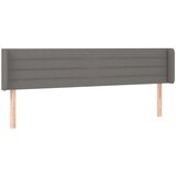 vidaXL LED posteljno vzglavje temno sivo 163x16x78/88 cm blago | Shoptok.si