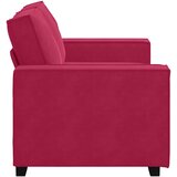  Dvosjed Kauč Vinsko Crvena 160x78x84 cm Baršun | Shoptok.si