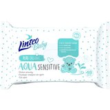 Linteo Baby Aqua Sensitive otroški nežni vlažni robčki 48 kos Cene