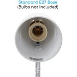 Aigostar Stona lampa sa stezaljkom 1xE27/11W/230V bela/hrom | Eponuda.com