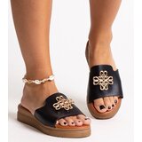 D/CEO Black sandals on a block heel Millo | Shoptok.si