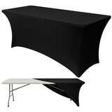 Ruhhy elastični stolnjak za banketni stol 180 × 75 cm, crni Cijene