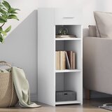 Maison Chic Komoda - Predalnik bela 30x42,5x93 cm inženirski les, (21716309) | Shoptok.si