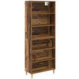  Visok predalnik Star les 69,5 x 32,5 x 180 cm Konstruiran les, (5000107459) | Shoptok.si