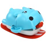 Igračka za kupanje na navijanje plutajući nilski konj na dasci - boju biramo nasumično | Shoptok.si