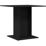  Blagovaonski stol Crni hrast 80x80x75 cm Inženirsko drvo | shoptok.hr