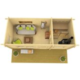 Male kuće Sauna kućica MODERNI PIHASAUNA 26 620 × 280 cm – bez završnog krovnog pokrova | shoptok.hr