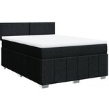Maison Chic Box spring posteljni - Vzmetna postelja z vzmetnico črn 140x190 cm blago SL17856, (21880333) | Shoptok.si
