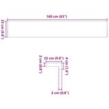  Prozorske klupice 2 kom tamnosmeđe 160x25x2 cm masivne hrast | shoptok.hr