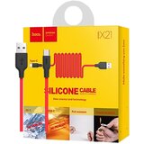 Hoco USB kabl za smartphone,silikonski,1.2 met, 2 A, Crveni Cijene
